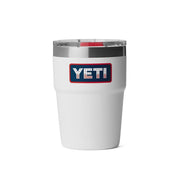 YETI Rambler 16 oz White Patriotic BPA Free Badge Stackable Tumbler with MagSlider Lid