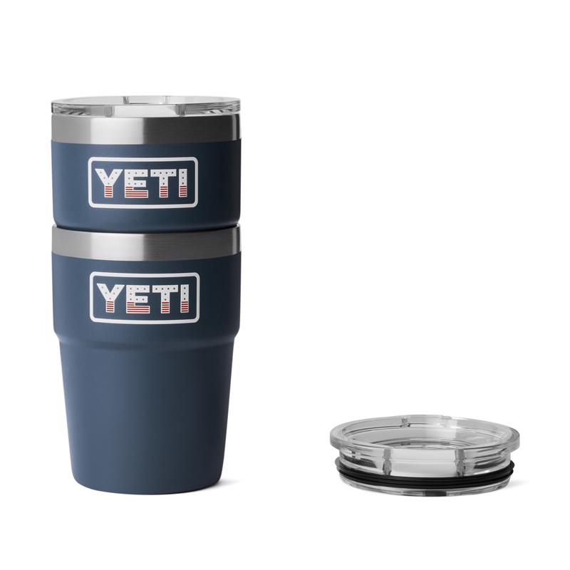 YETI Rambler 16 oz Navy Patriotic BPA Free Stackable Tumbler with MagSlider Lid