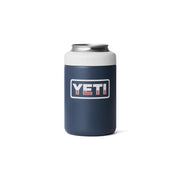 YETI Rambler 12 oz Navy Patriotic BPA Free Badge Colster Can Insulator