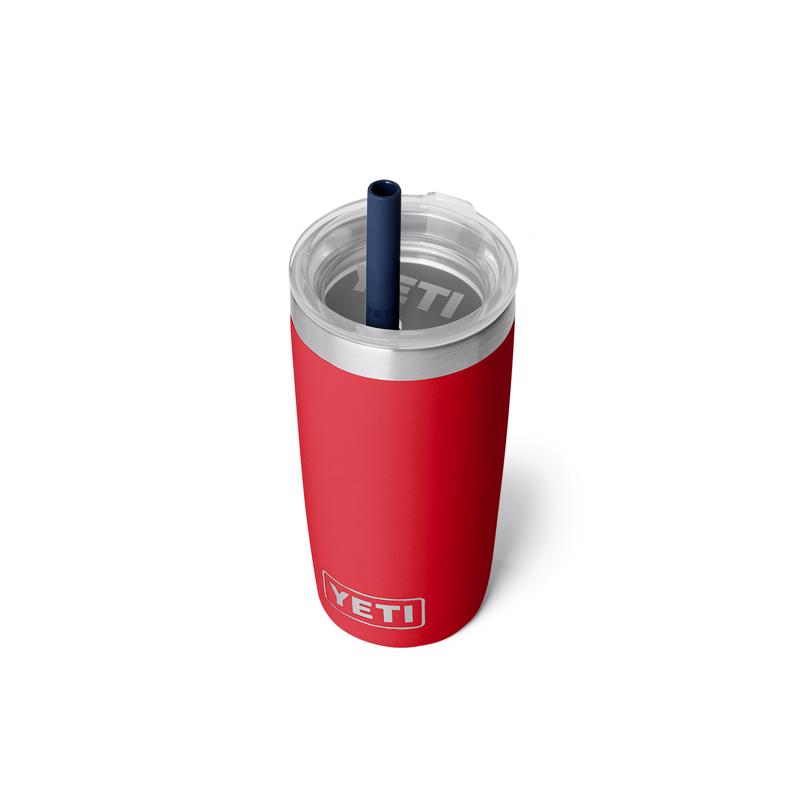 YETI Rambler Jr 10 oz Navy Patriotic BPA Free Kids Cups with Silicone Straw