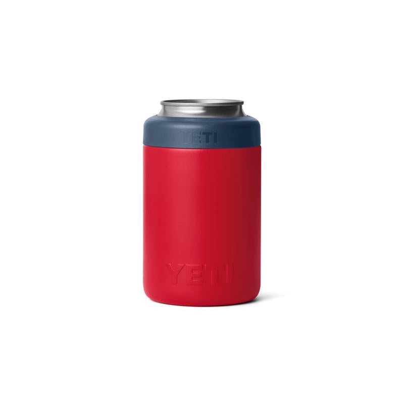 YETI Rambler 12 oz Rescue Red Patriotic BPA Free Badge Colster Can Insulator