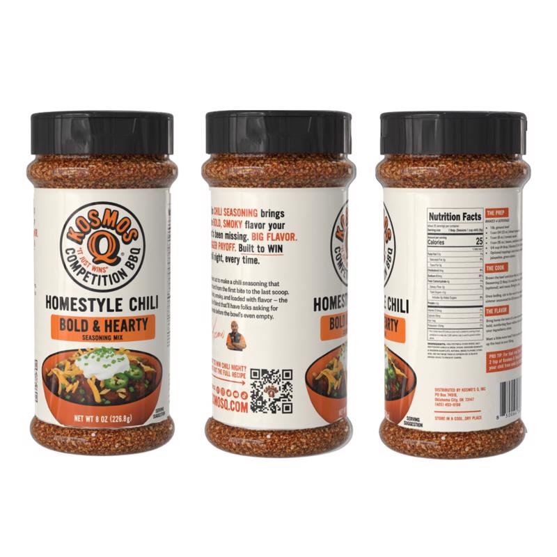 Kosmos Q Homestyle Chili Seasoning 8 oz
