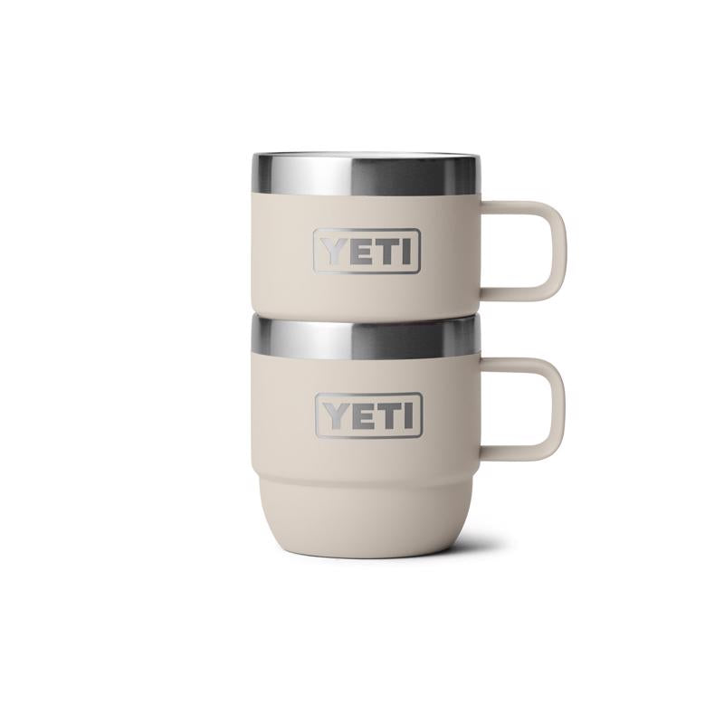 YETI Rambler 6 oz Cape Taupe BPA Free Espresso Insulated Tumbler Set