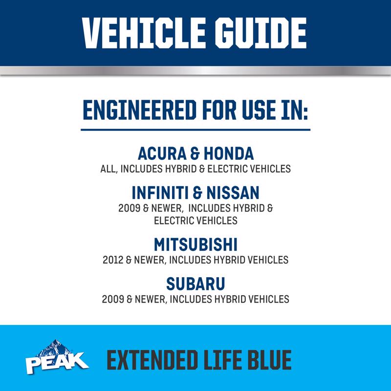 Peak Asian Blue 50/50 Antifreeze/Coolant 1 gal