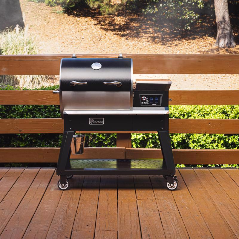 Recteq Patio Legend 600 Wood Pellet WiFi Grill and Smoker Black/Silver