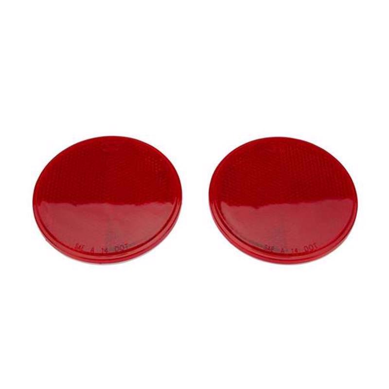 TowSmart Red Round Warning Reflector
