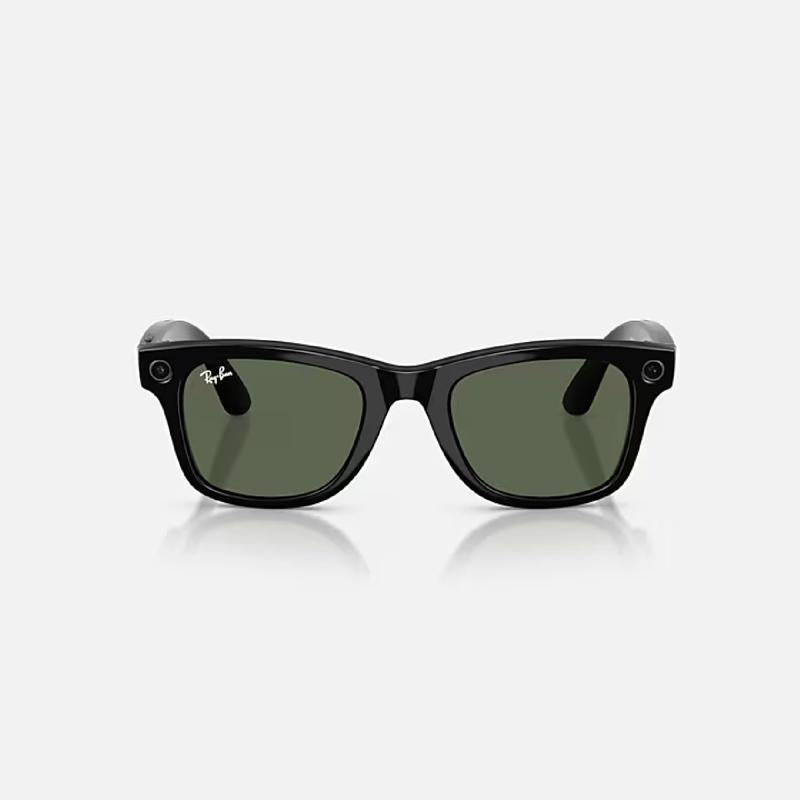 Ray-Ban Meta Wayfarer - Gen 2 Smart Sunglasses Unisex Shiny Black Frame G-15 Green Lens
