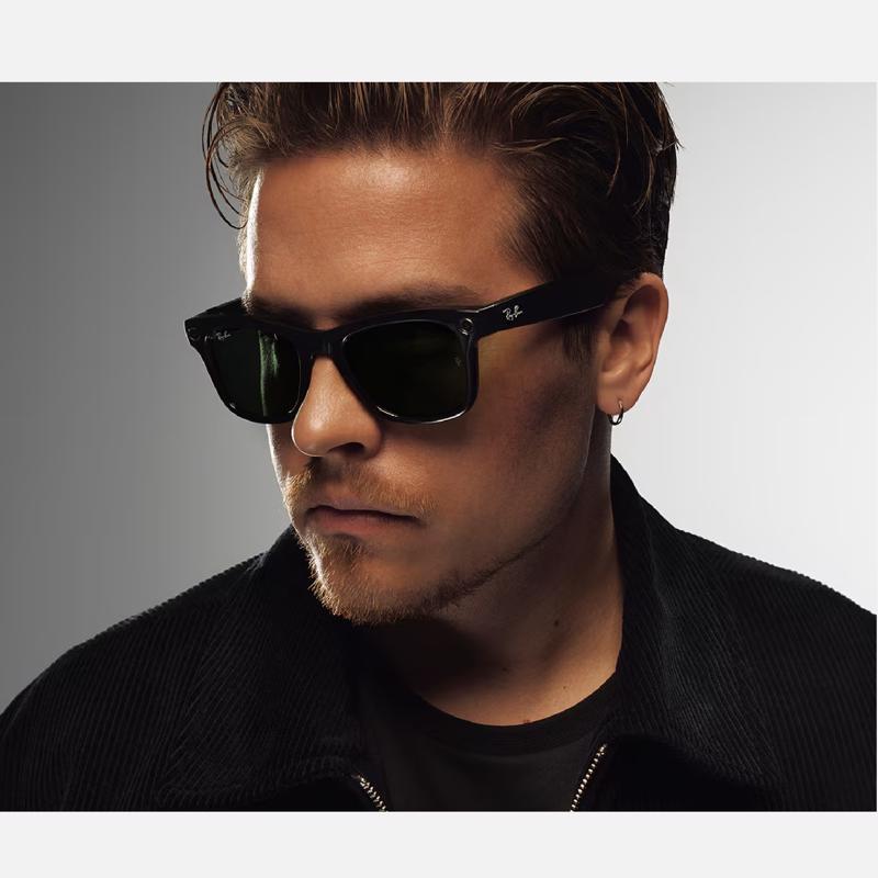 Ray-Ban Meta Wayfarer - Gen 2 Smart Sunglasses Unisex Shiny Black Frame G-15 Green Lens