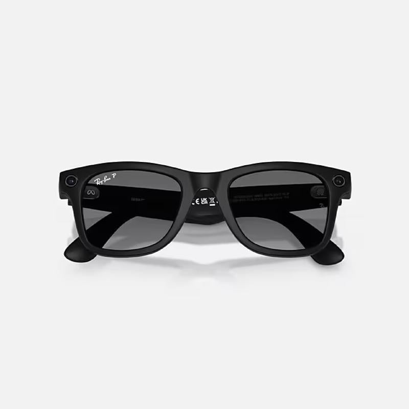 Ray-Ban META WAYFARER - GEN 2 Smart Sunglasses Unisex Matte Black Frame Graphite Lens Polarized