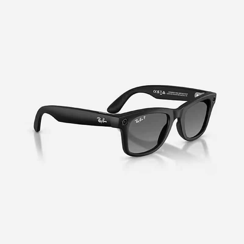 Ray-Ban META WAYFARER - GEN 2 Smart Sunglasses Unisex Matte Black Frame Graphite Lens Polarized