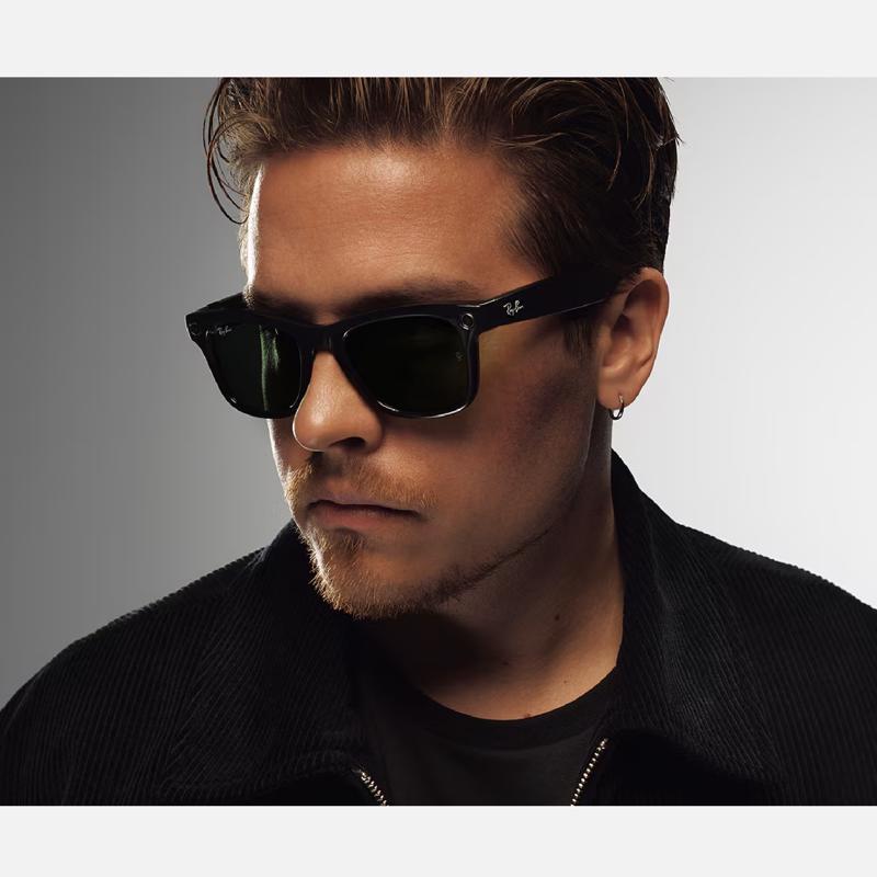 Ray-Ban META WAYFARER - GEN 2 Smart Sunglasses Unisex Matte Black Frame Graphite Lens Polarized