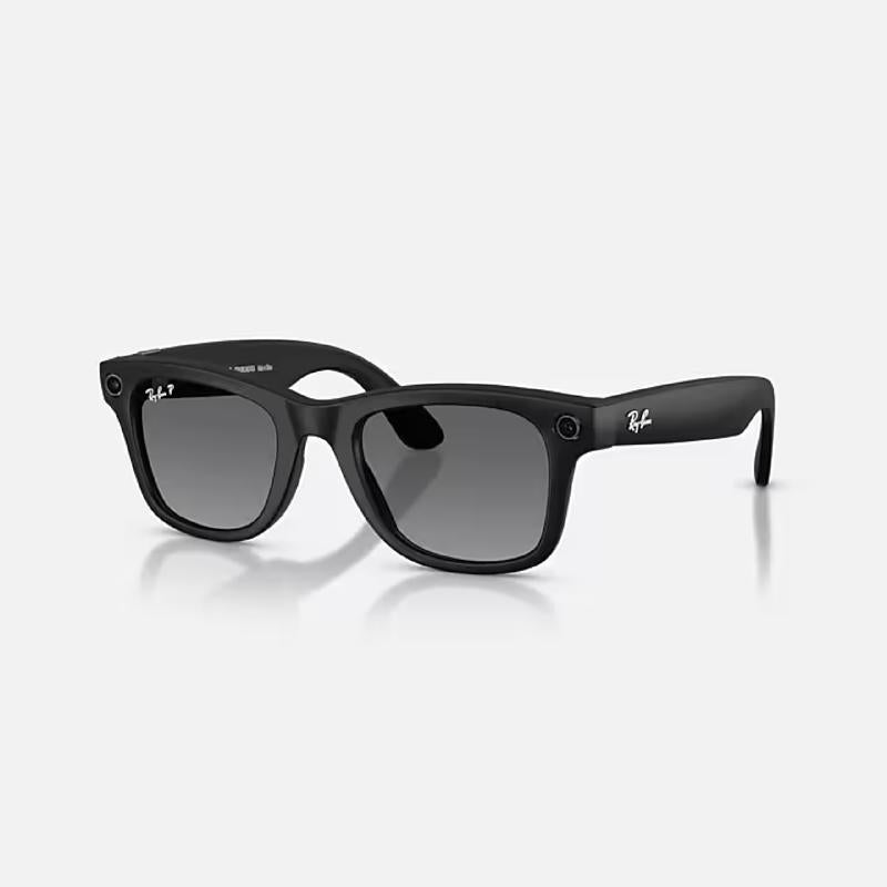 Ray-Ban META WAYFARER - GEN 2 Smart Sunglasses Unisex Shiny Black Frame Graphite Green Transition Le