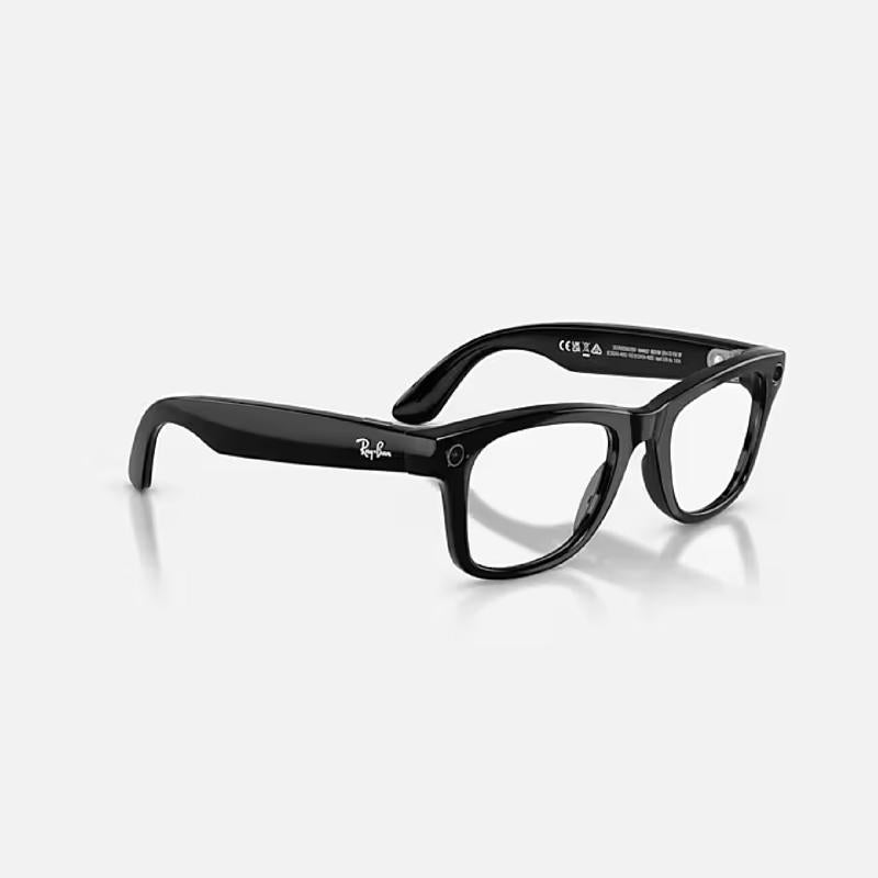 Ray-Ban META WAYFARER - GEN 2 Smart Sunglasses Unisex Shiny Black Frame Graphite Green Transition Le