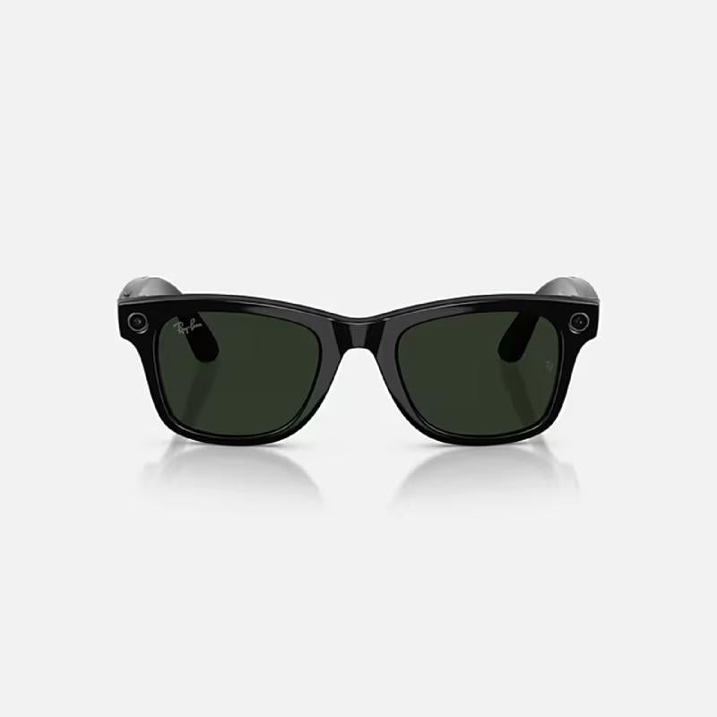 Ray-Ban META WAYFARER - GEN 2 Smart Sunglasses Unisex Shiny Black Frame Graphite Green Transition Le