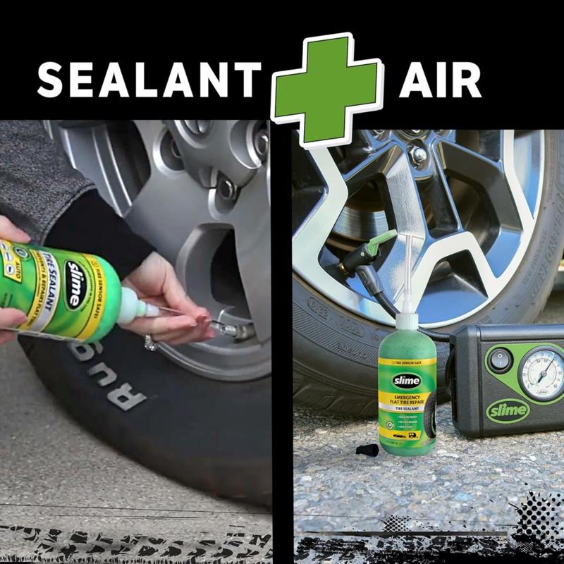 Slime Smart Spair Flat Tire Repair For Standard Cars