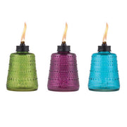 TIKI Multi-color Glass 6.10 in. Tabletop Torch