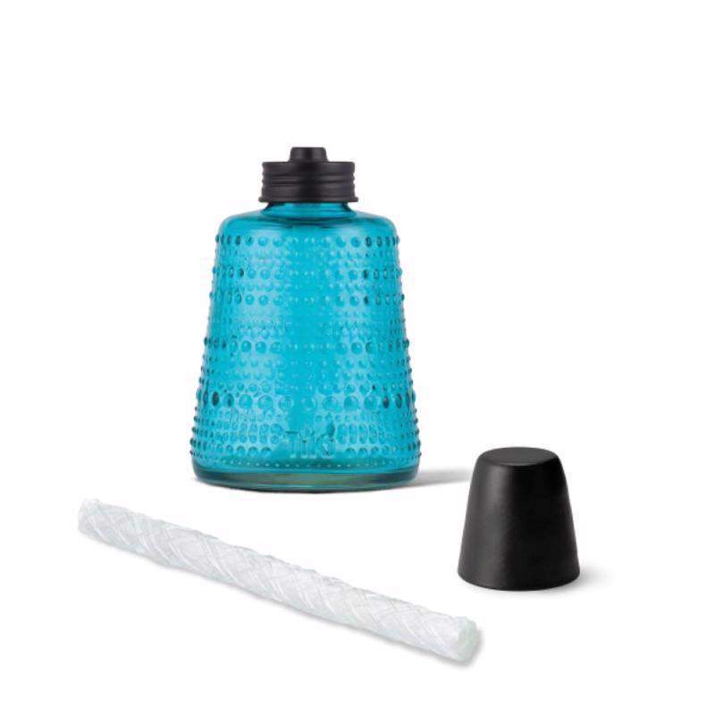 TIKI Multi-color Glass 6.10 in. Tabletop Torch