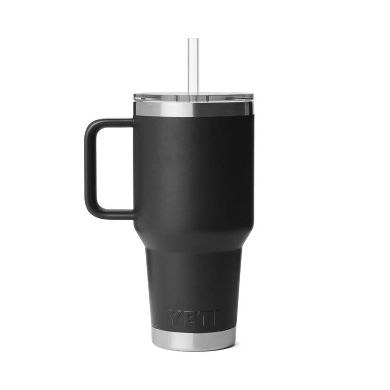 YETI Rambler 35 oz Black BPA Free 2.0 Straw Mug