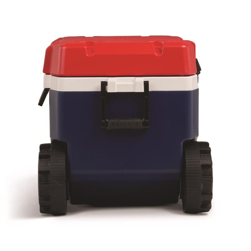 Trailmate Blue/Red/White 75 qt Roller Cooler