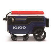 Trailmate Blue/Red/White 70 qt Roller Cooler