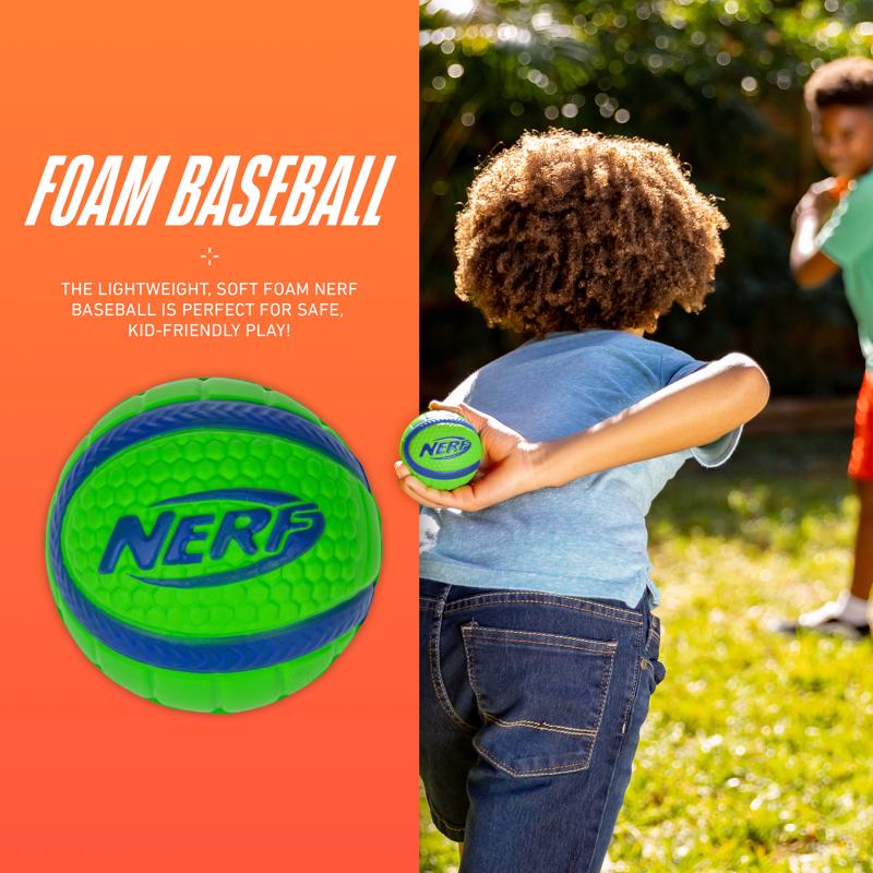 NERF Multicolored Foam Ball and Bat Set