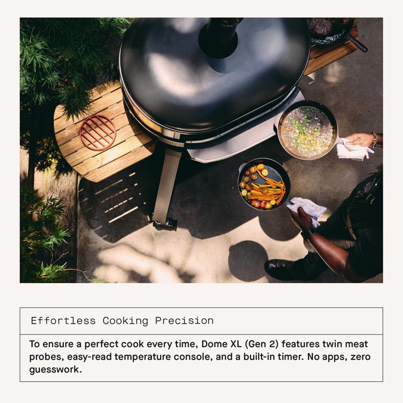Gozney Dome XL Gen 2 Natural Gas/Wood Pizza Oven Off-Black