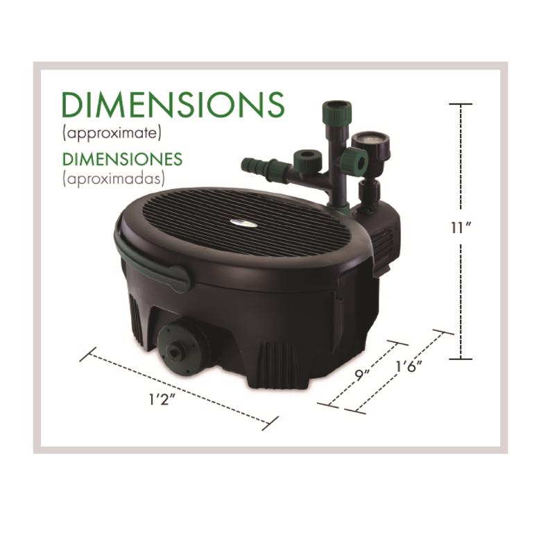 Blagdon Aquagarden 11 in. Filter Kit with Pump