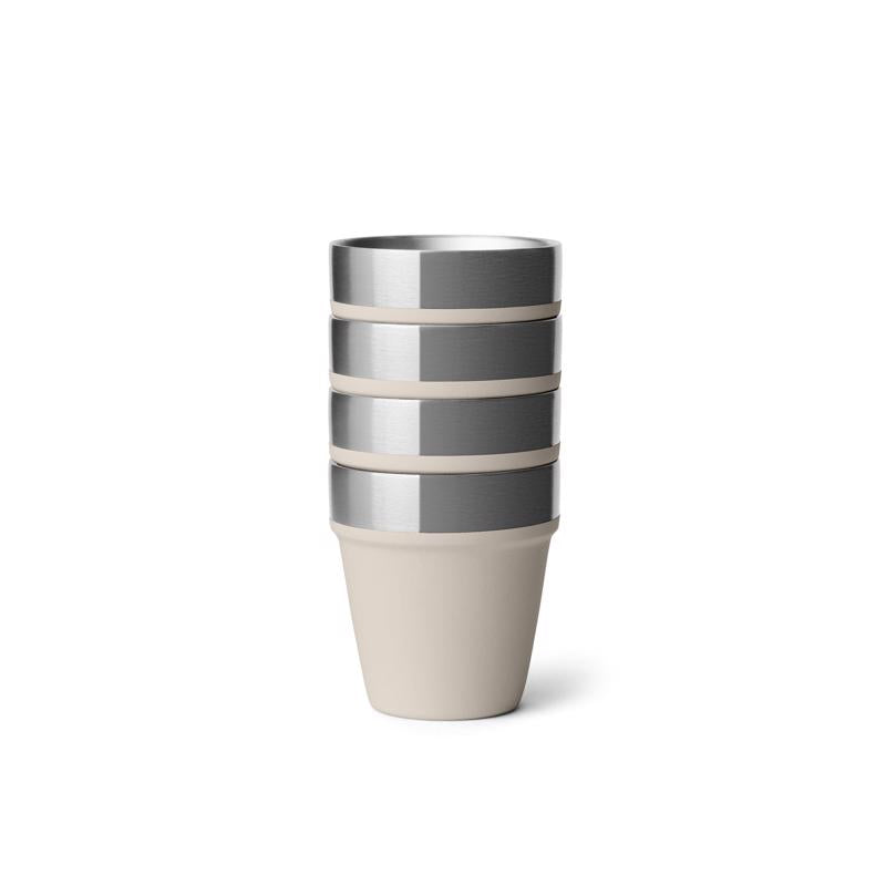YETI 1.7 oz Cape Taupe Stainless Steel Packable Shot Glass Set