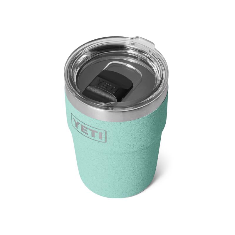 YETI Rambler 16 oz Sea Stone BPA Free Tumbler with MagSlider Lid