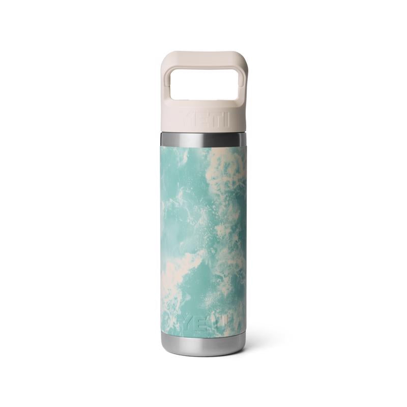 YETI Rambler 18 oz Sea View BPA Free Bottle with Straw Cap