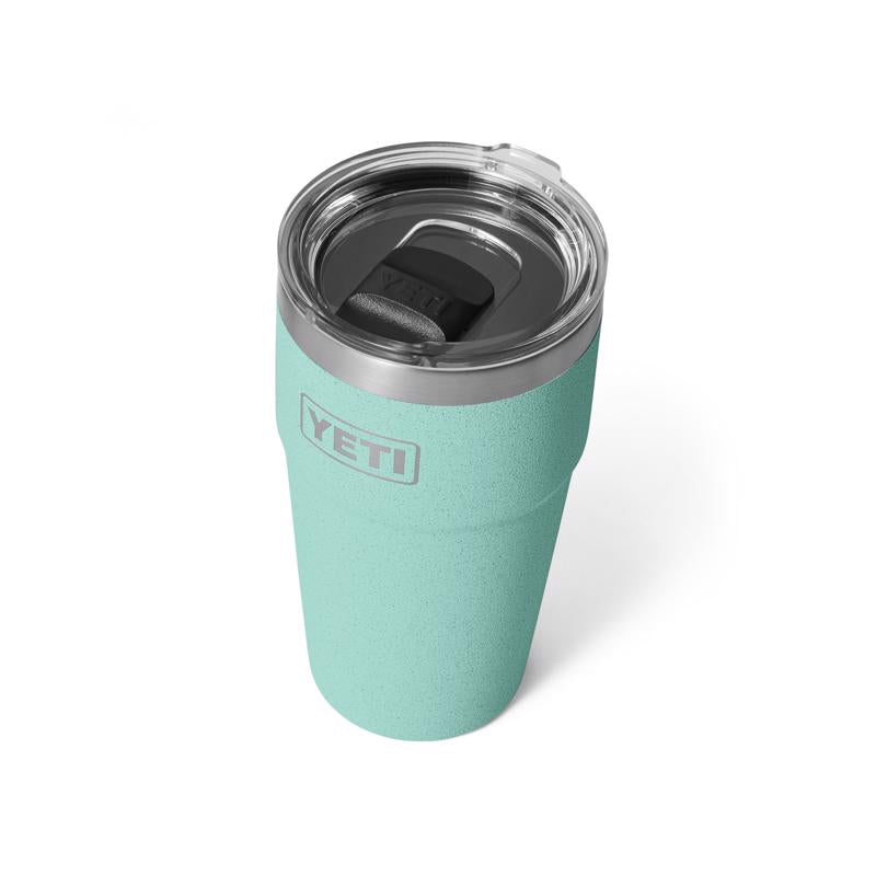YETI Rambler 20 oz Sea Stone BPA Free Stackable Tumbler with MagSlider Lid
