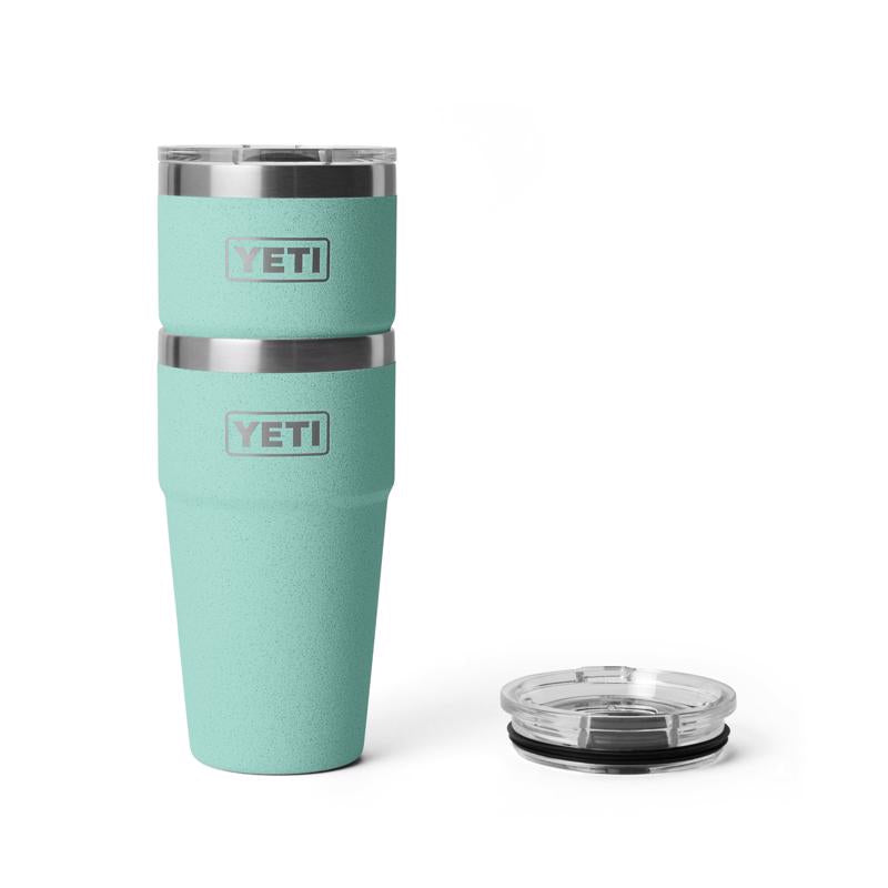YETI Rambler 20 oz Sea Stone BPA Free Stackable Tumbler with MagSlider Lid