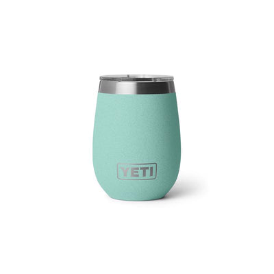 YETI Rambler 10 oz Sea Stone BPA Free Ceramic Lined Wine Tumbler with MagSlider Lid