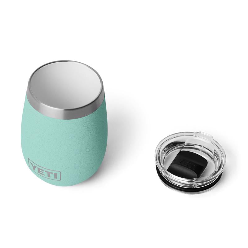 YETI Rambler 10 oz Sea Stone BPA Free Ceramic Lined Wine Tumbler with MagSlider Lid