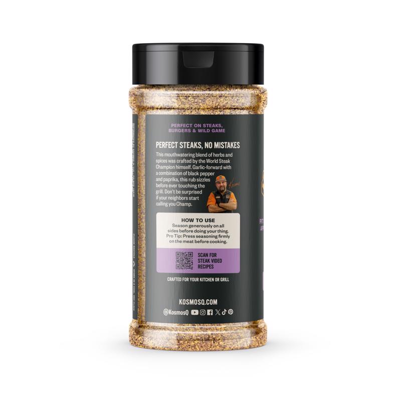 Kosmos Q The Best Rub Classic Steak BBQ Rub 10.9 oz