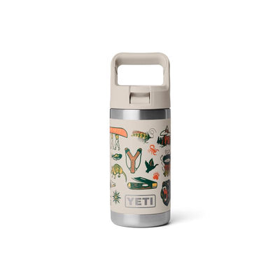 YETI Rambler Jr. 12 oz Cape Summer Camp BPA Free Insulated Kids Water Bottle w/Straw