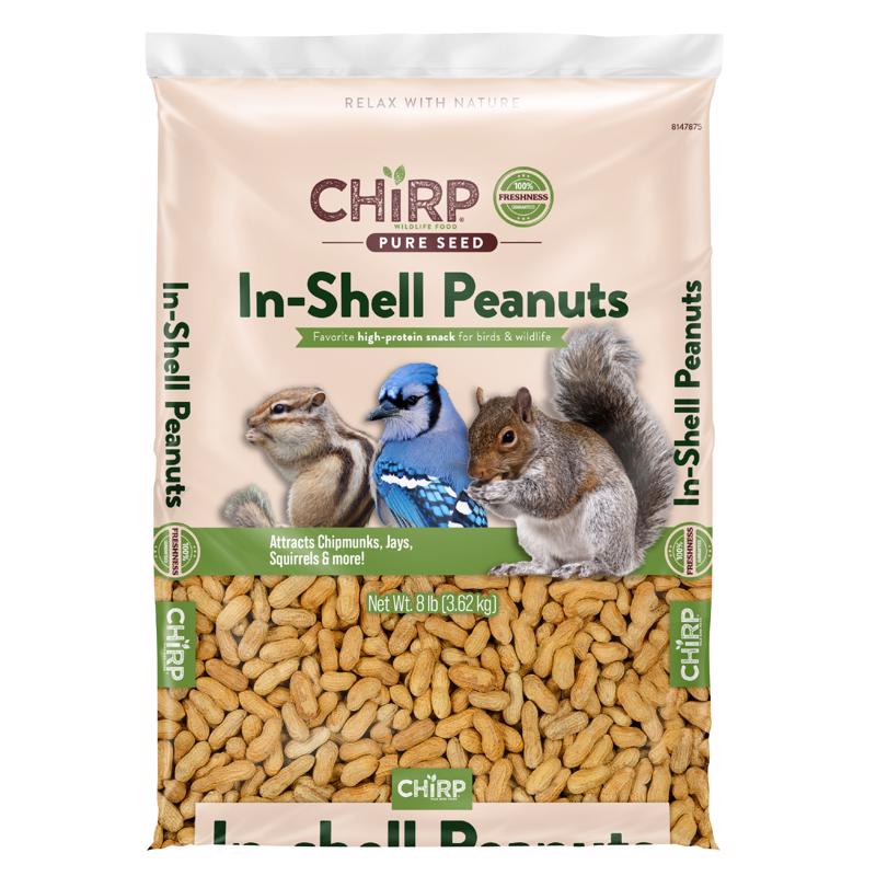 Chirp Pure Seed In-Shell Peanuts Wild Bird Food 8 lb