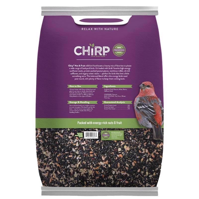 Chirp Nut and Fruit Wild Bird Food 15 lb