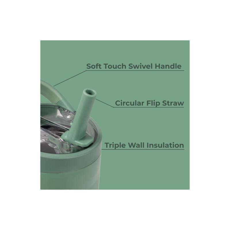 Hydrojug 40 oz. Sage BPA Free Insulated Straw Tumbler