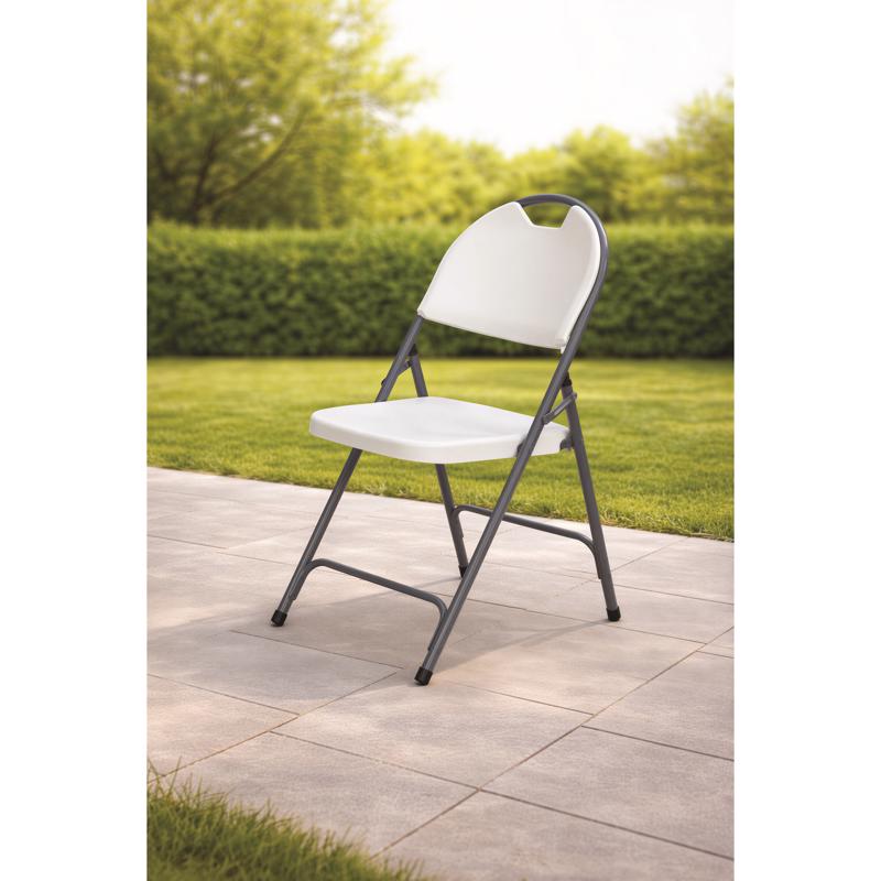 Living Accents White Folding Chair