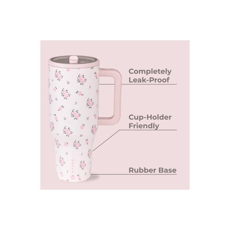 Hydrojug 32 oz Wildrose BPA Free Travel Tumbler