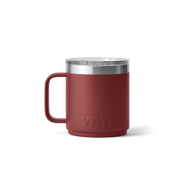 YETI Rambler 10 oz Stag Red BPA Free Ceramic Lined Stackable Mug with MagSlider Lid