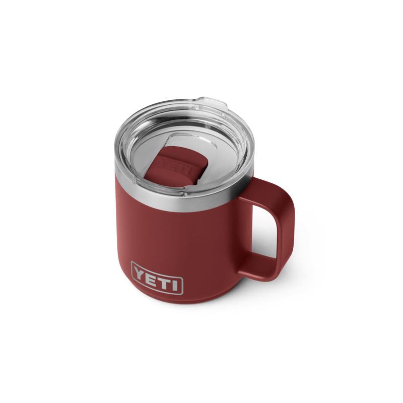 YETI Rambler 10 oz Stag Red BPA Free Ceramic Lined Stackable Mug with MagSlider Lid