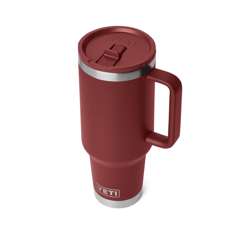 YETI Rambler 40 oz Stag Red BPA Free Travel Straw Mug