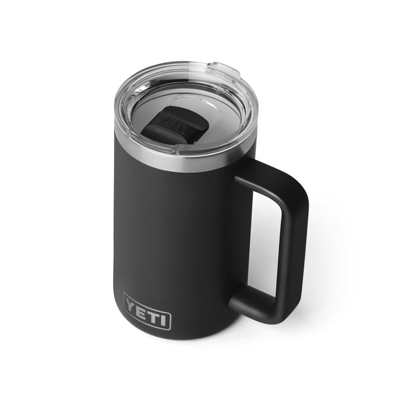 YETI Rambler 24 oz Black BPA Free Ceramic Lined Mug with MagSlider Lid