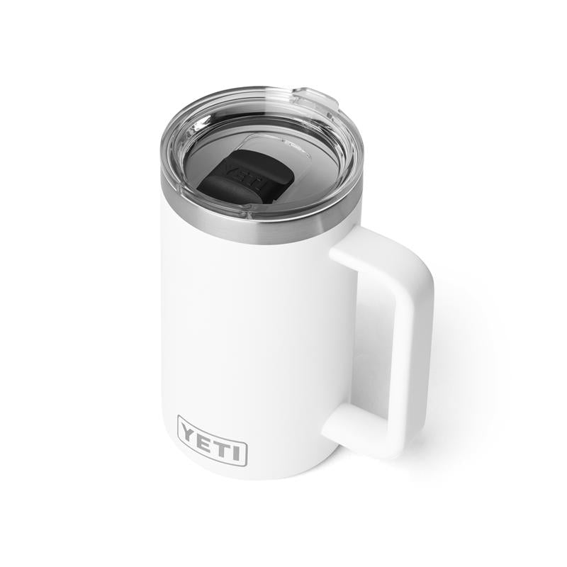 YETI Rambler 24 oz White BPA Free Ceramic Lined Mug with MagSlider Lid