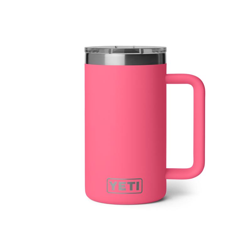 YETI Rambler 24 oz Tropical Pink BPA Free Ceramic Lined Mug with MagSlider Lid