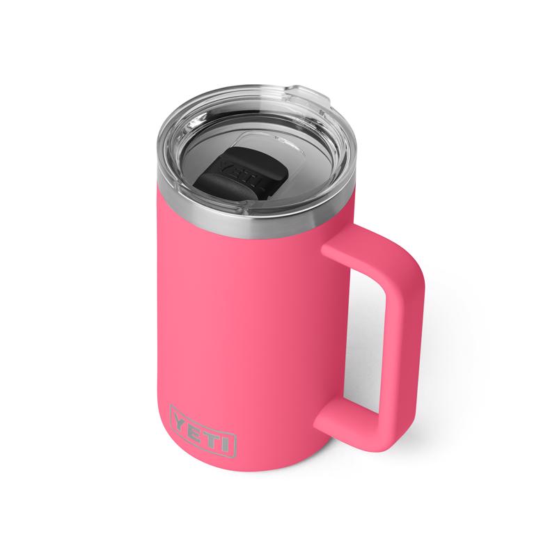 YETI Rambler 24 oz Tropical Pink BPA Free Ceramic Lined Mug with MagSlider Lid