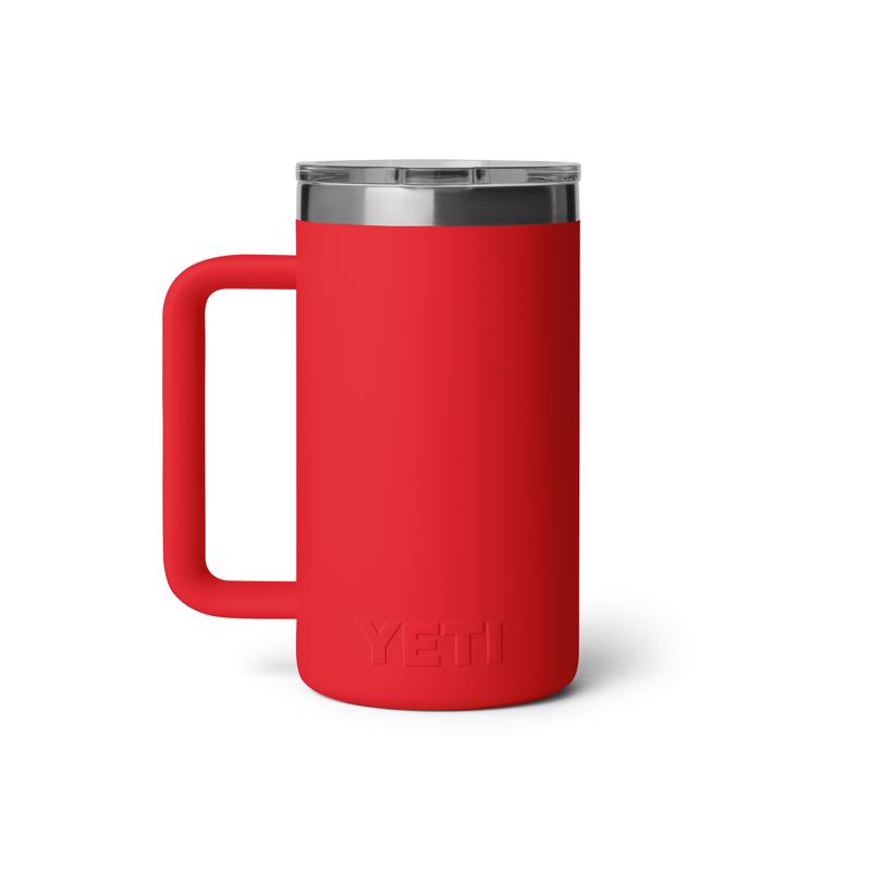 YETI Rambler 24 oz Rescue Red BPA Free Ceramic Lined Mug with MagSlider Lid
