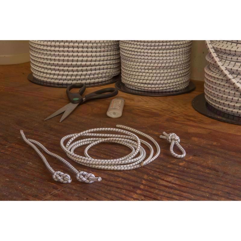 Keeper White Bungee Cord 3600 in. L X 5/32 in.